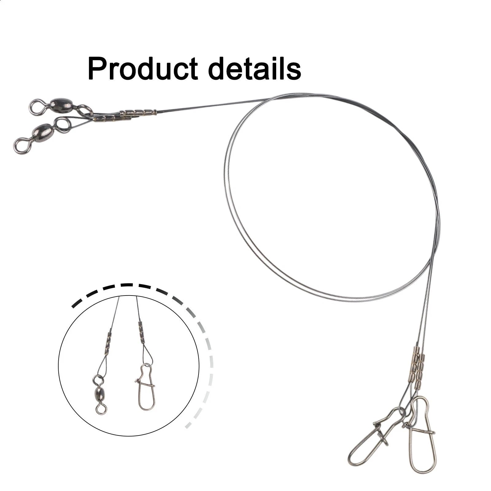 Fishing Leaders Snap Swivel for Predatory Fishing (2023)