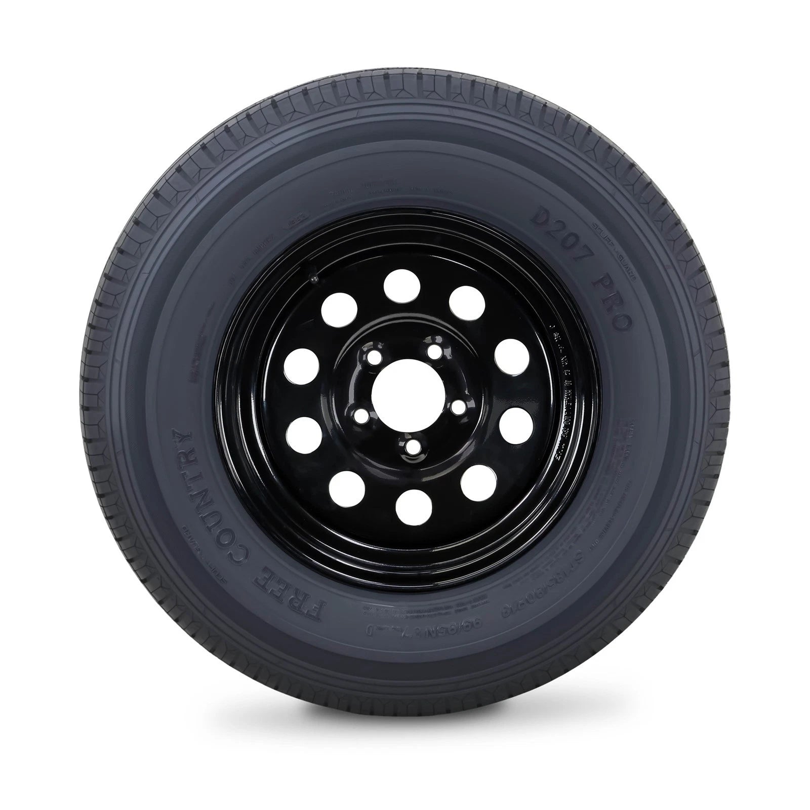 Free Country ST185/80R13 8-Ply Trailer Tire Rim 5 Lug x 4.5" (D 99N)