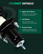 Rear Shocks Struts w/ Coil Spring Assembly for Dodge Journey (2009–2010)