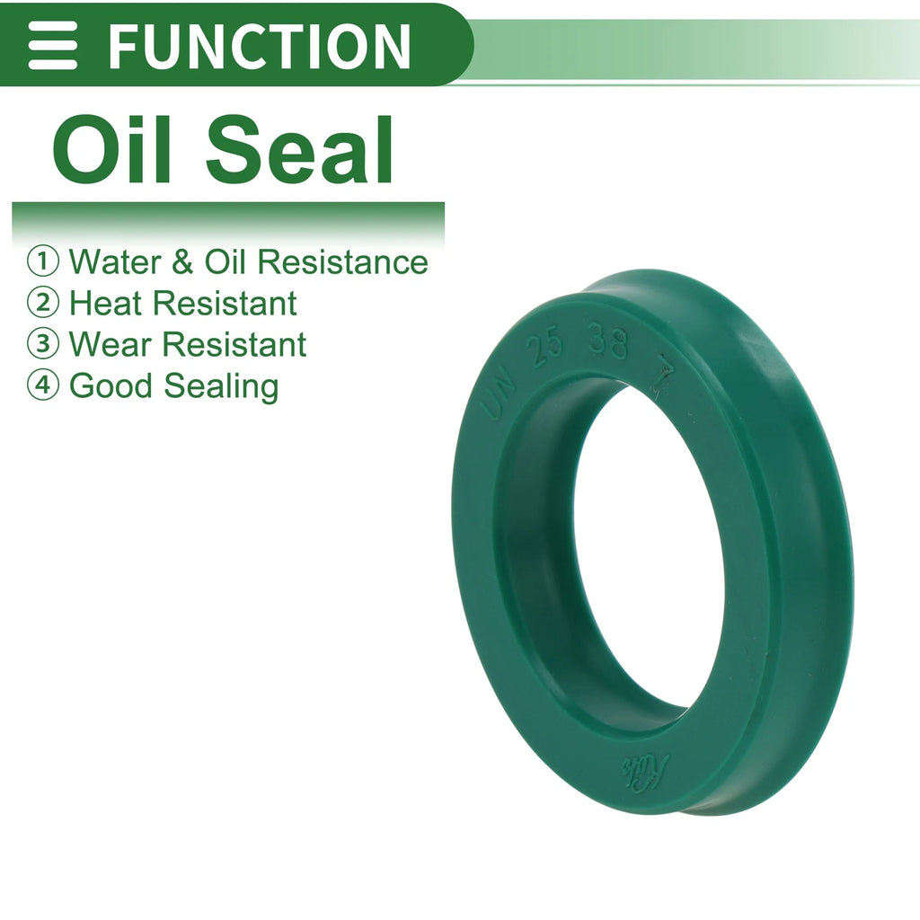 Set of 5 Oil Seal Rotary Shaft Seal 25x38x7mm High Pressure Green for [Make Model] 