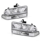 Chrome Clear Corner Headlights for Chevy S10 Blazer (1998–2004)