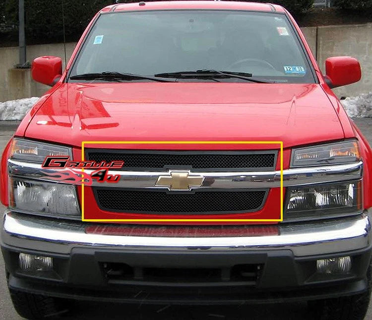 Black Stainless Mesh Grille Insert for Chevy Colorado (2004–2010)