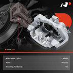 Pair Front Disc Brake Calipers with Brackets for Mercedes-Benz GLE350 (2016–2020)