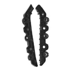 Black Bumper Bracket Retainers for Nissan Sentra (2015-2017)