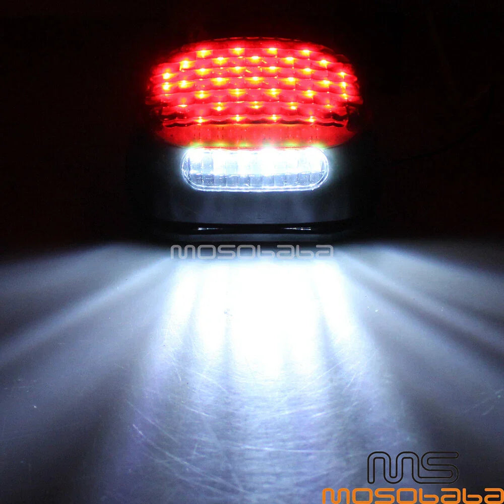 LED Taillight Brake Stop Lamp License Plate Light for Harley Dyna Super Glide (2006-2017)