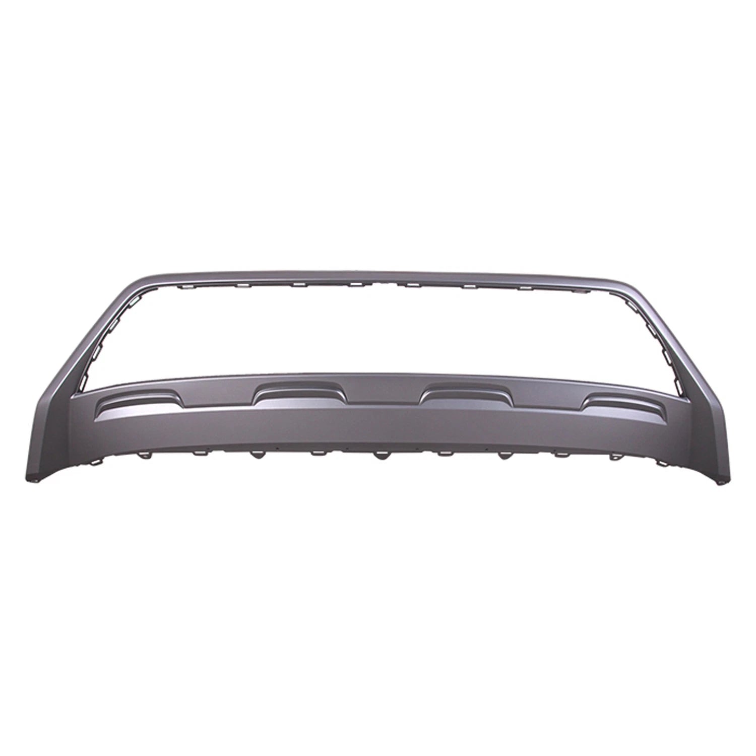 Replacement Gray Primed Polypropylene Front Bumper Cover Grille Molding