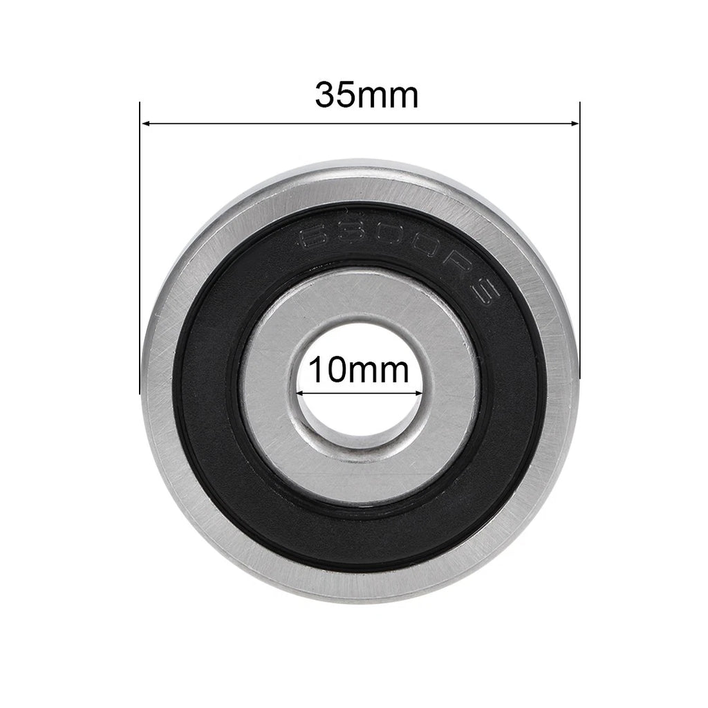 Set of 4 Deep Groove Ball Bearings 6300-2RS for Various Models (10x35x11mm)
