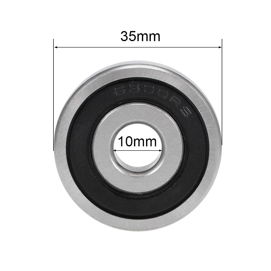 Set of 4 Deep Groove Ball Bearings 6300-2RS for Various Models (10x35x11mm)