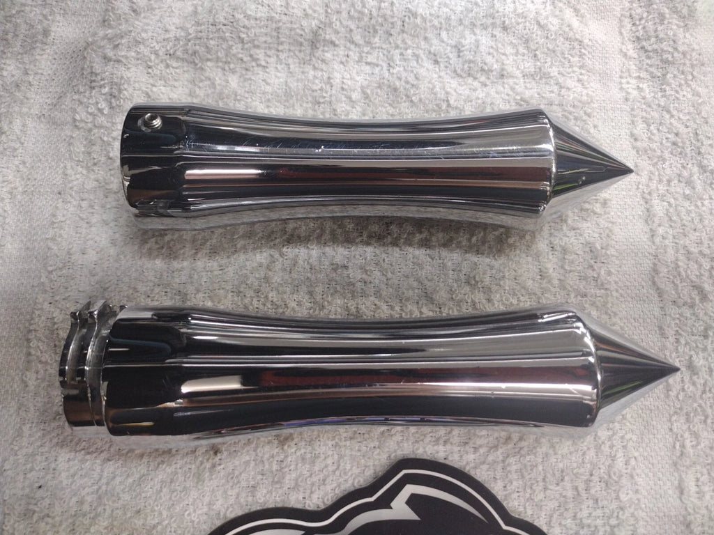 Chromed Grips for Harley Chopper Bobber (1")