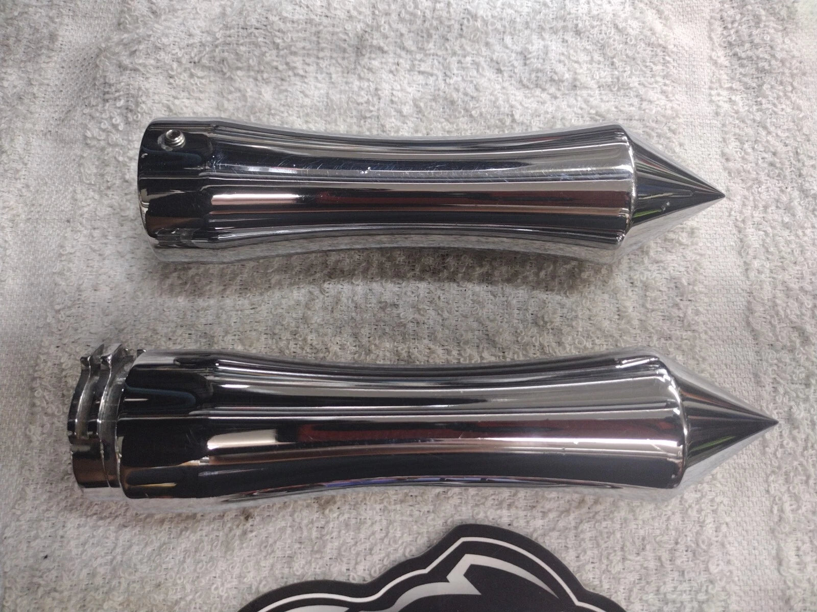 Chromed Grips for Harley Chopper Bobber (1")