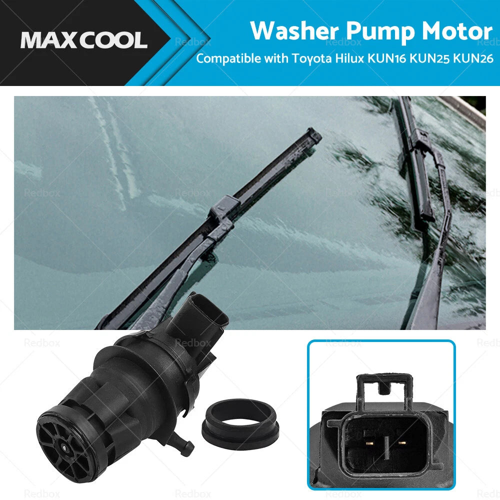 Wiper Washer Pump Motor for Toyota Hilux KUN16 KUN25 KUN26 (2005–2015)