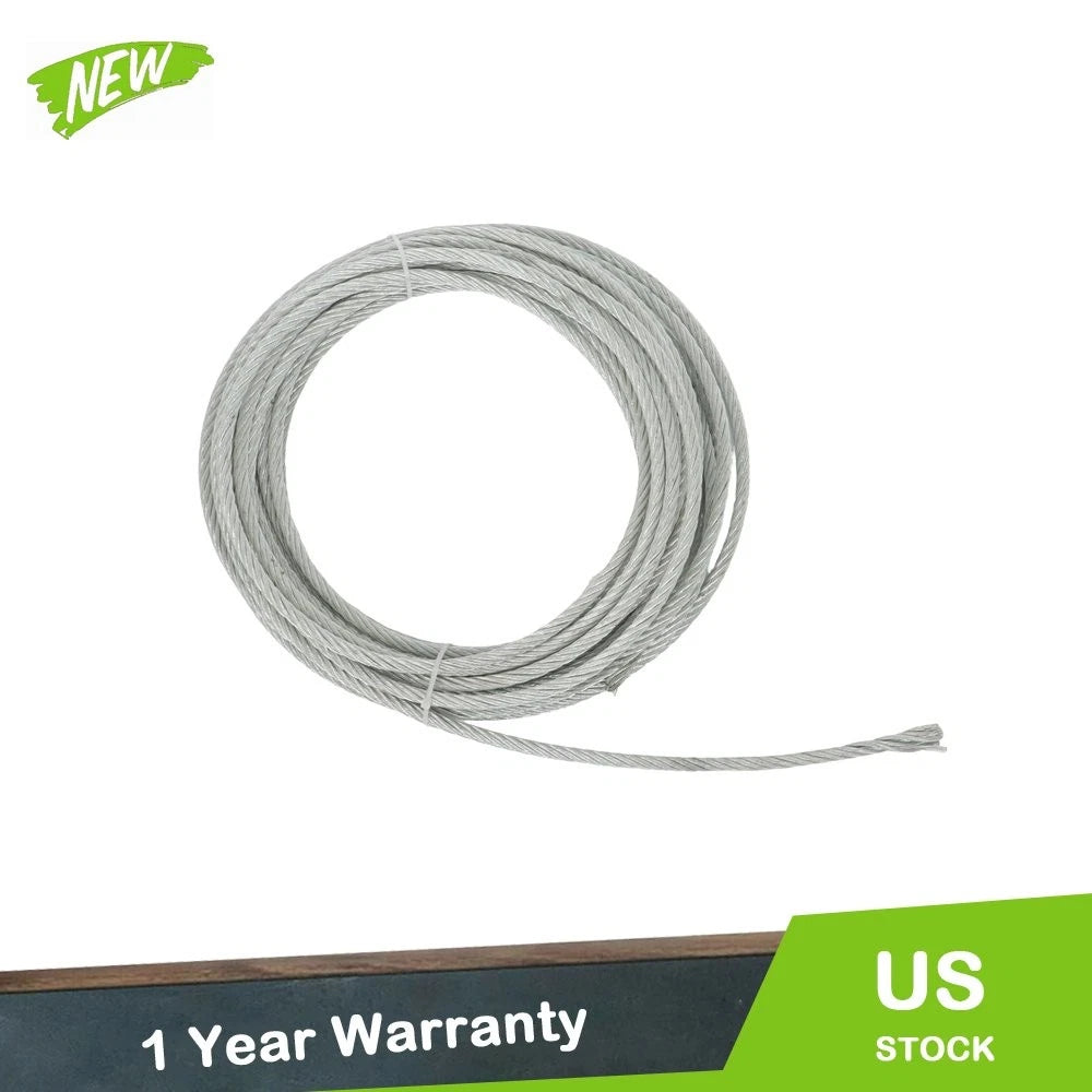 Galvanized Wire Rope Cable 5/16" x 100ft 9800lb 7X19 Strands