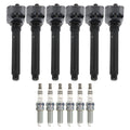 Set of 6 Ignition Coils & NGK Ruthenium HX Spark Plugs for Pacifica Durango (V6)