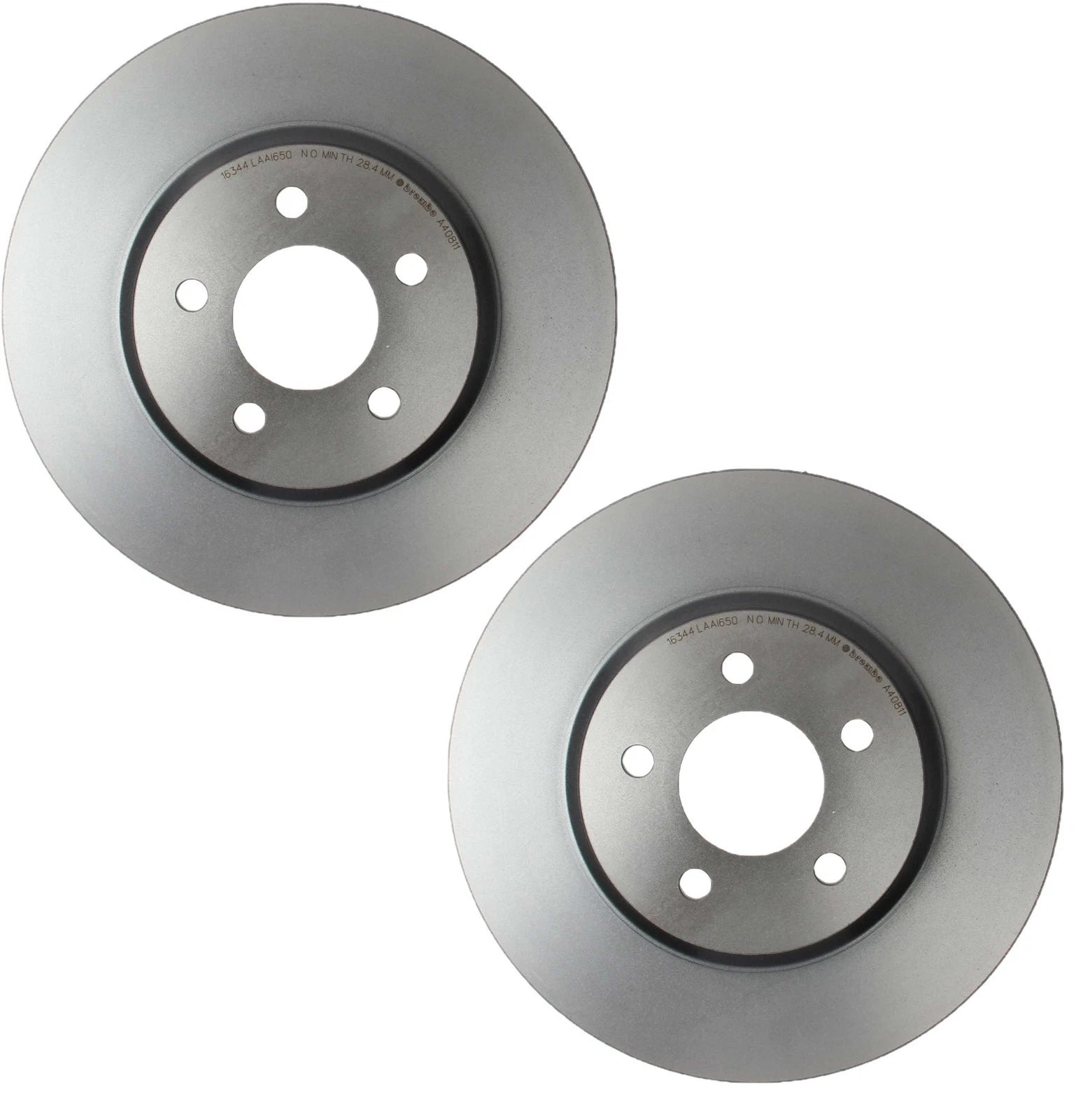 Set of 2 Brembo Front 316mm Coated Brake Disc Rotors for Ford Mustang (2005–2012)