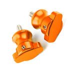 2X Swingarm Sliders for Honda CBR600RR (2003–2017) - 8mm, Orange
