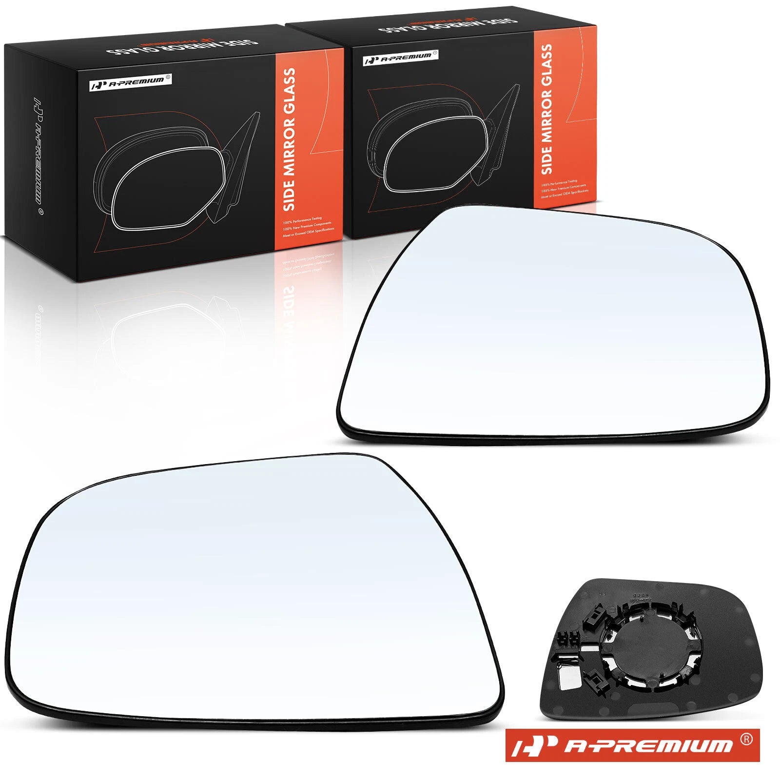 Manual Mirror Glass Pair for Nissan Rogue (2014–2019)