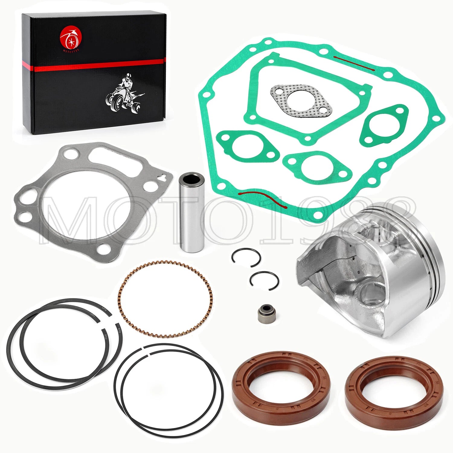 0.5mm Oversize Piston & Rings Gaskets Rebuild Kit for Yamaha Golf Cart G21 G22