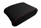 Leather Console Lid Armrest Cover for Land Rover Evoque (2012–2017) Red Stitch