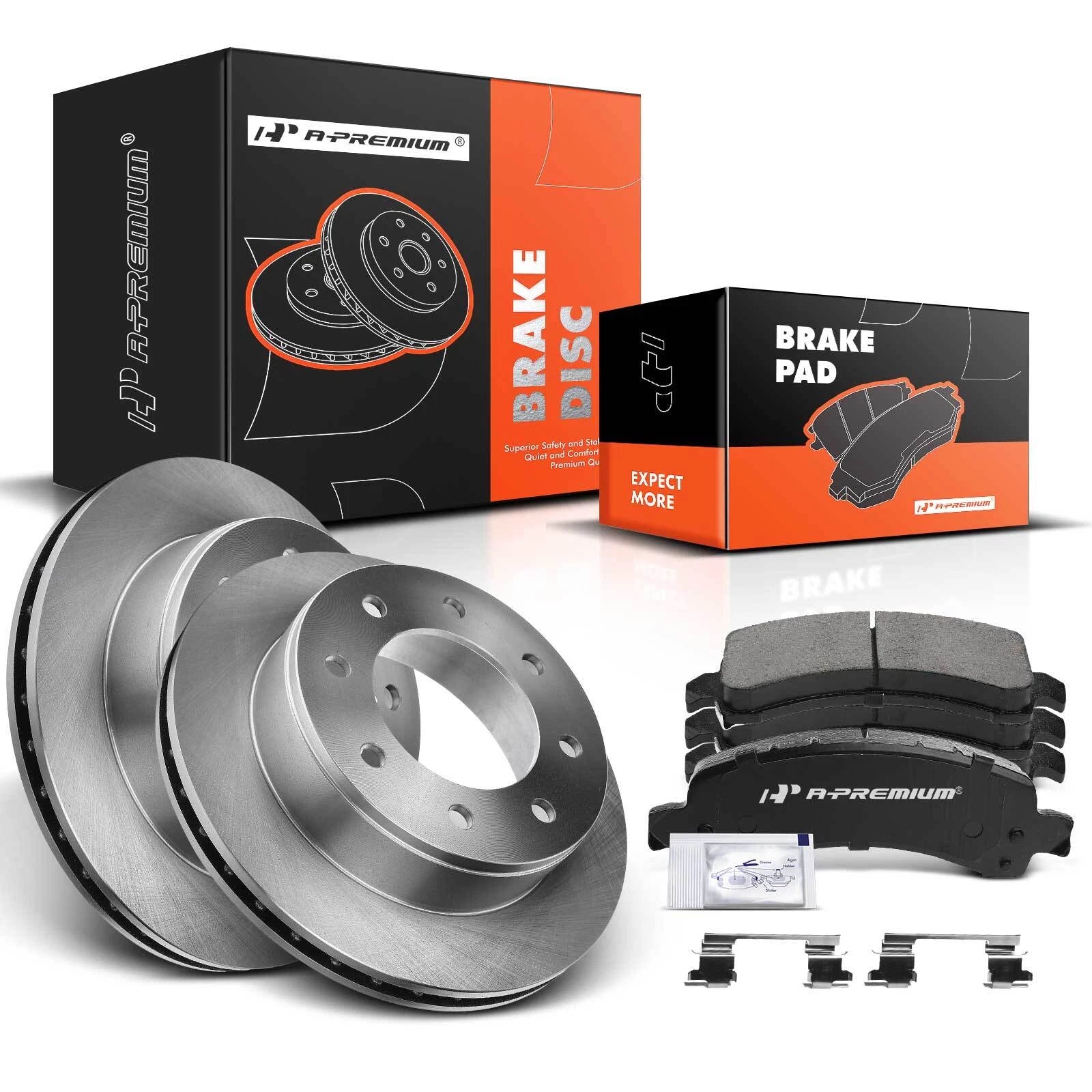 Rear Disc Brake Rotors & Ceramic Pads for Chevrolet Express 2500 (2003–2023)