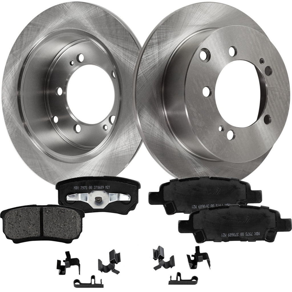 Brake Disc Rotors and Pads Kit for Mitsubishi Lancer Outlander (2005–2006)