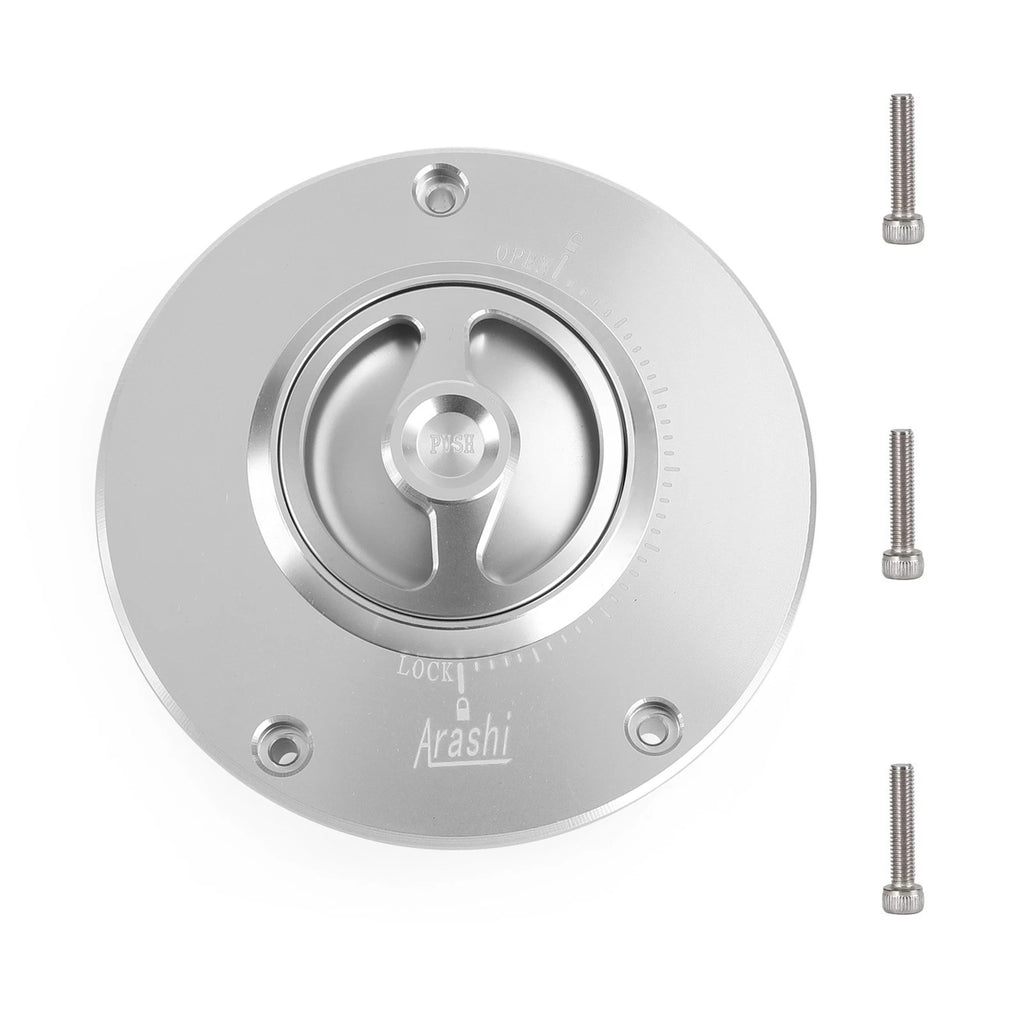 CNC Keyless Fuel Gas Tank Cap for Honda VFR750F RVF750R VFR800F RVT1000R (1990–2009)