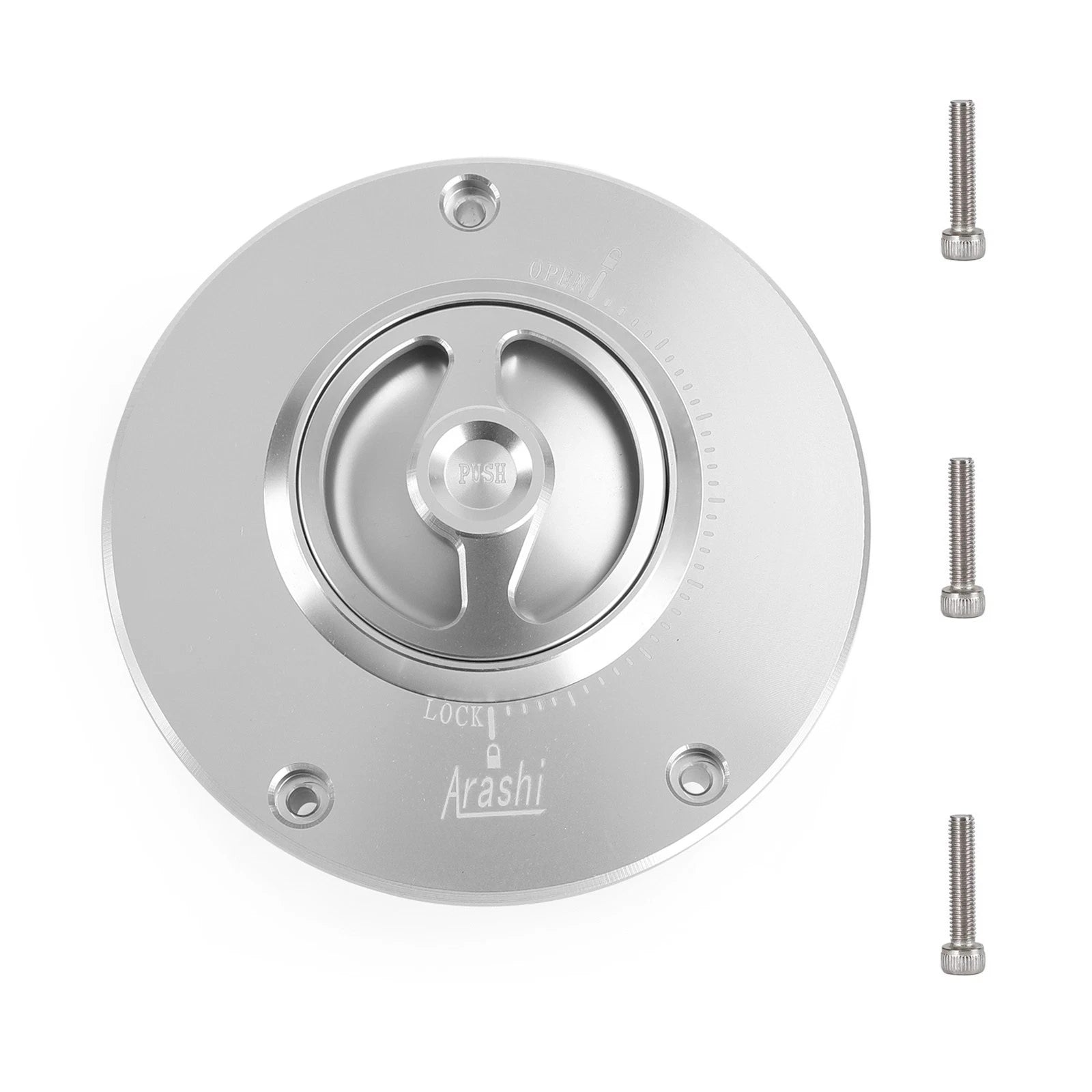 CNC Keyless Fuel Gas Tank Cap for Honda VFR750F RVF750R VFR800F RVT1000R (1990–2009)
