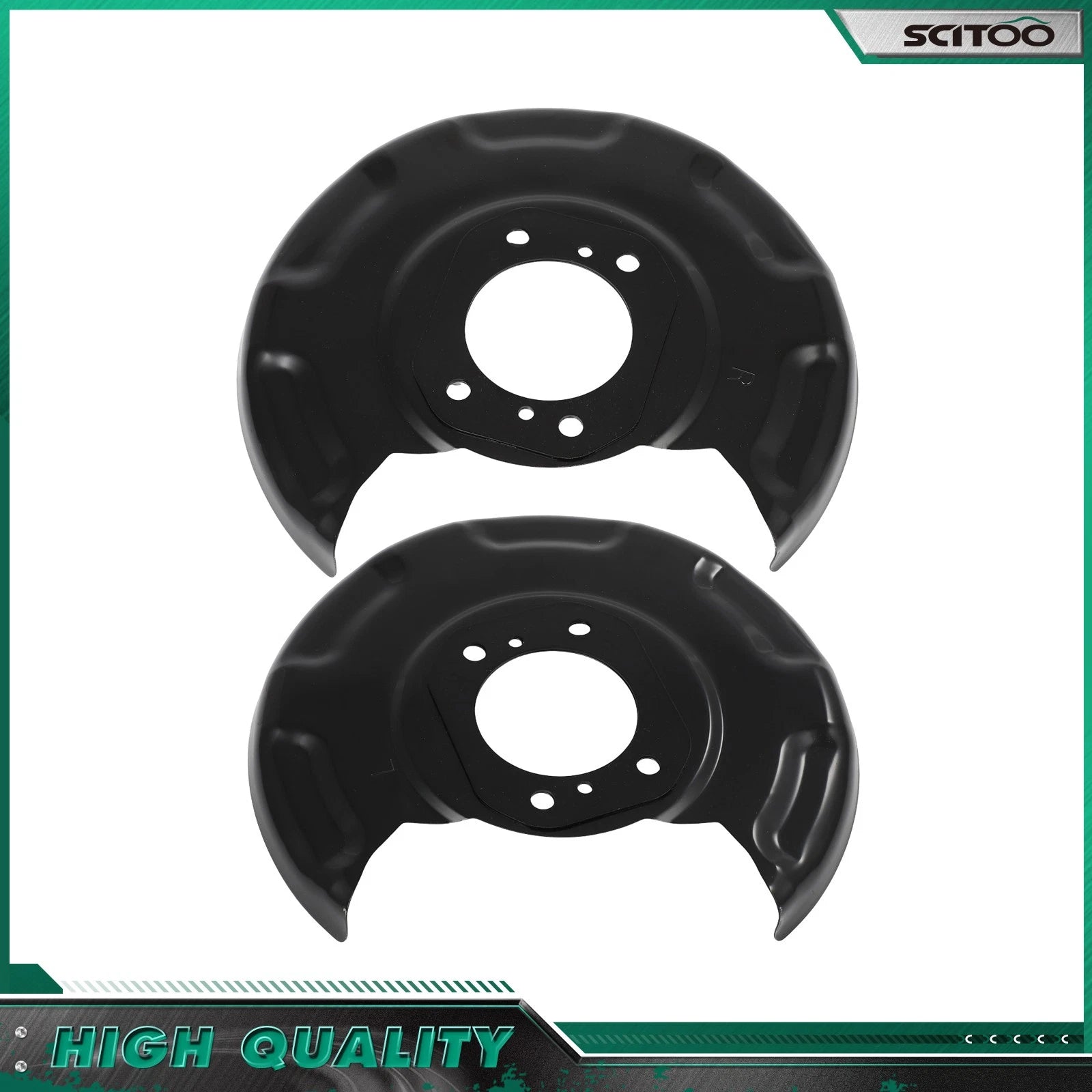 Rear LH & RH Brake Backing Plates for Hyundai Elantra Veloster (2011–2018) 58390-3X000