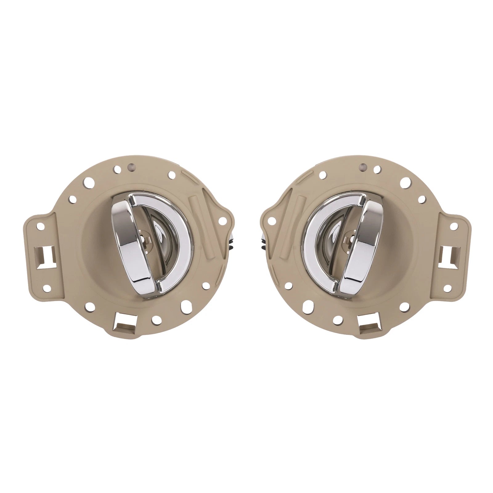 Set of 2 Interior Door Handles for Jeep Commander (2006–2010) Silvery Tan