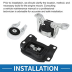 Engine Motor Trans Mount Set for Ford Escape 1.6L 2.0L 2.5L (2013–2016)