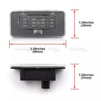 SMD Full LED License Plate Lights for Tesla Model X and Model S