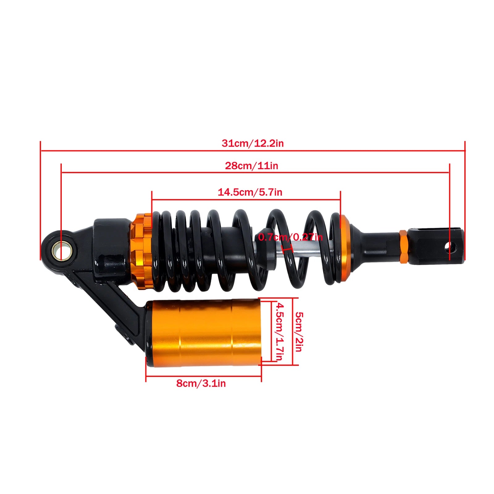 Rear Shock Absorber Suspension for Honda Yamaha Scooter (90cc-100cc)