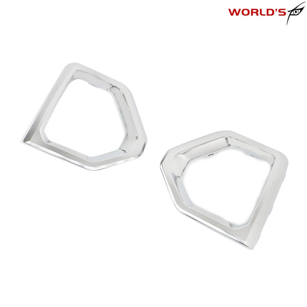 Chrome Fog Light Bezel Covers for GMC Sierra 1500 Denali SLT (2019–2020)