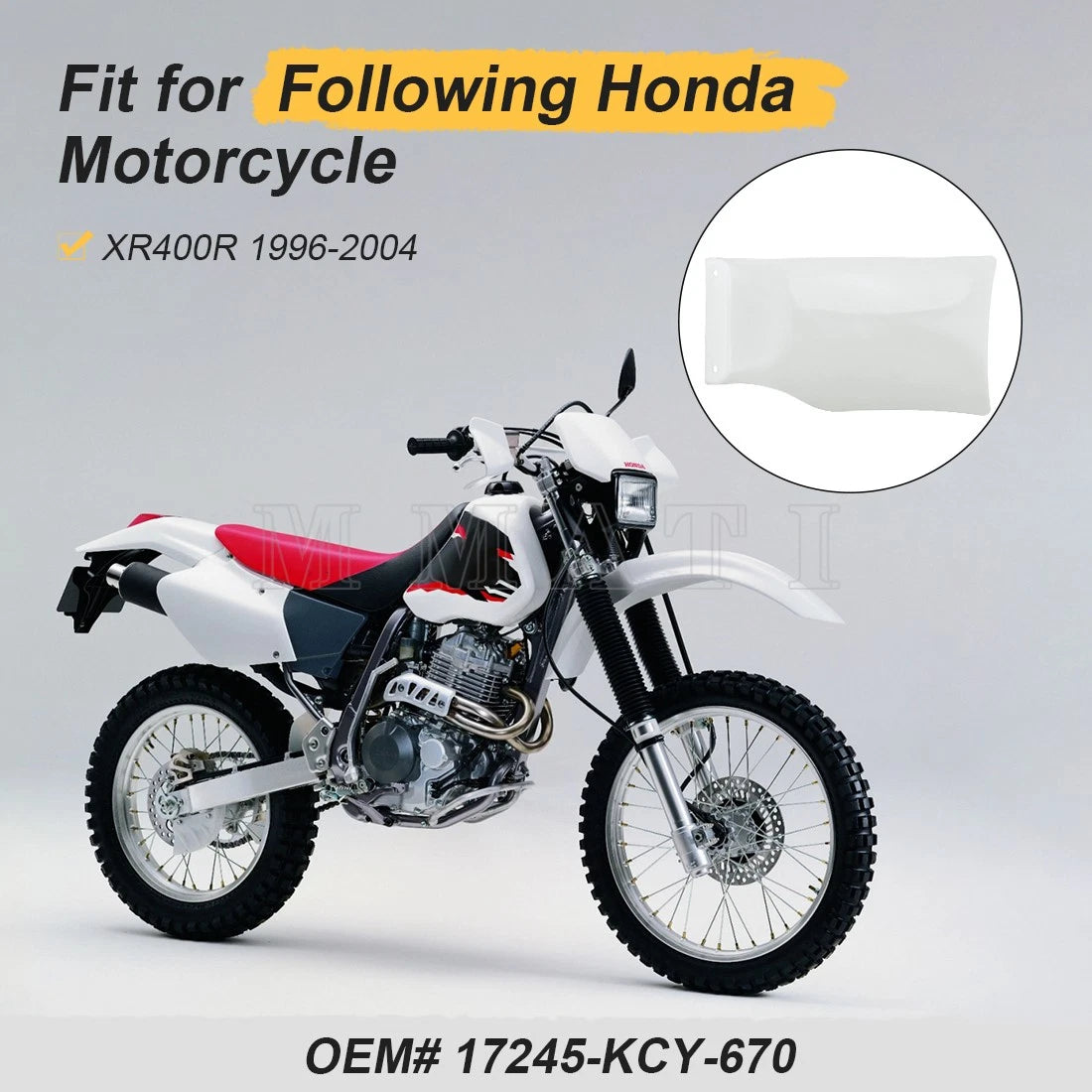 Rear Shock Splash Mud Guard for Honda XR400R (1996–2004) 17245-KCY-670