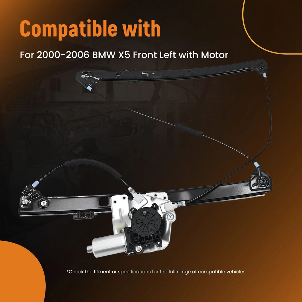 Power Window Regulator & Motor for BMW X5 (2000-2006)