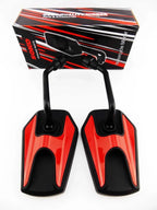 Black Red Hex Soko Mirrors for Yamaha WR400 (1998-2000)