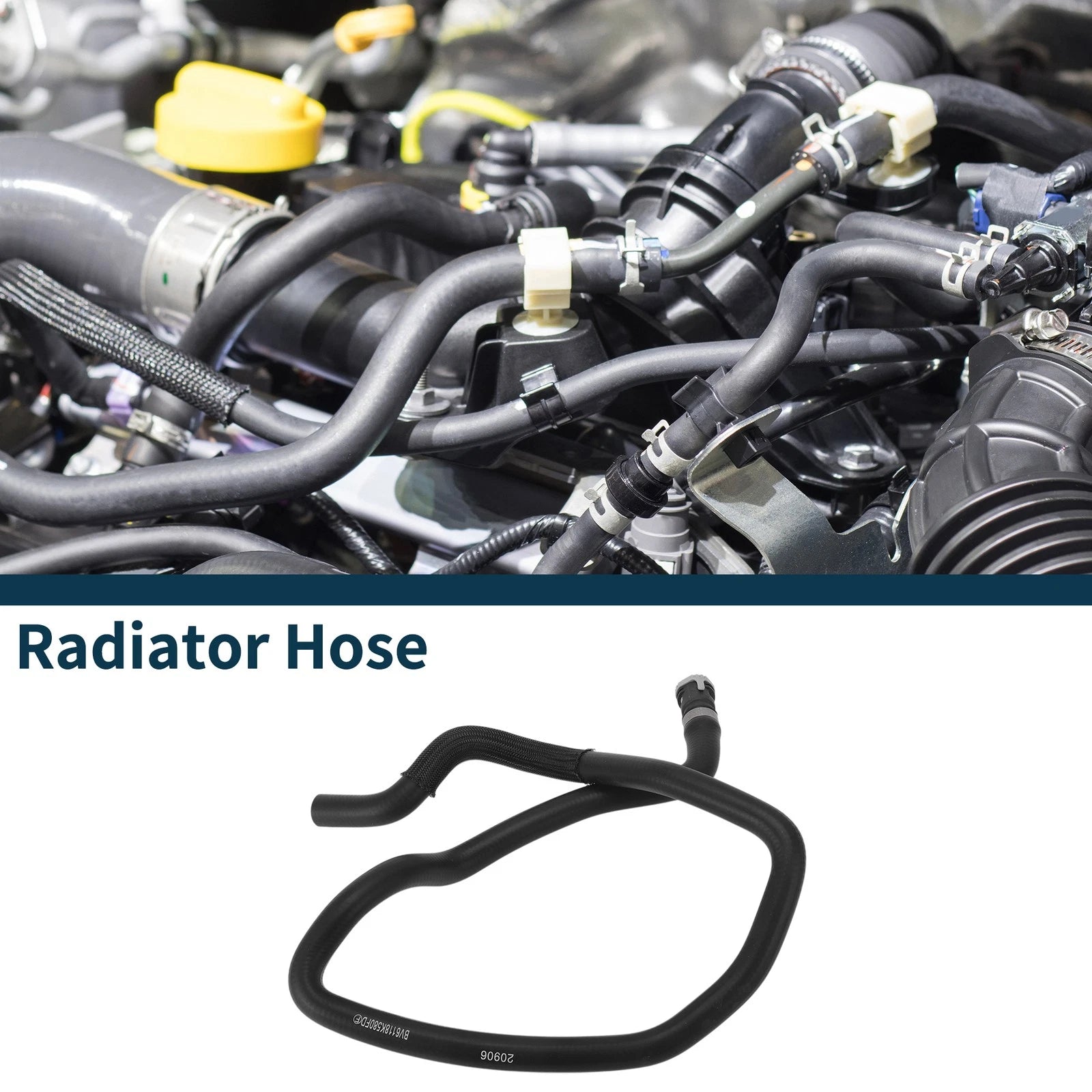 Radiator Hose No. ED8118K580AF for Ford Escort (2015) Rubber Warm Air Outlet