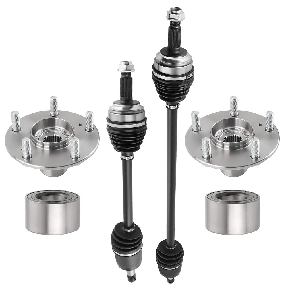 Front CV Axle Shaft + Wheel Hub Bearings for Honda Civic 1.8L (2012–2015)
