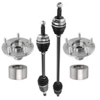 Front CV Axle Shaft + Wheel Hub Bearings for Honda Civic 1.8L (2012–2015)