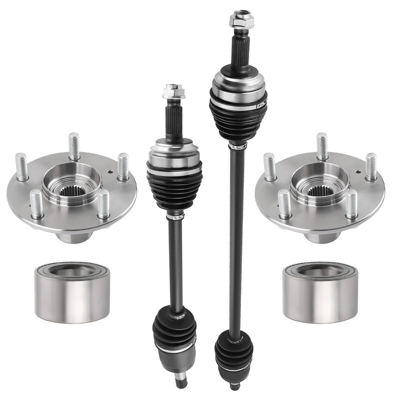 Front CV Axle Shaft + Wheel Hub Bearings for Honda Civic 1.8L (2012–2015)