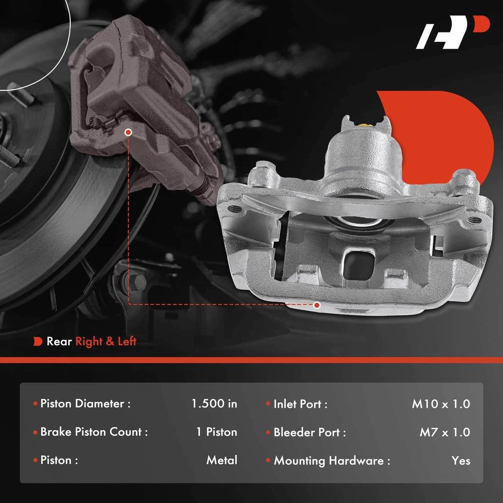 Pair Rear Brake Calipers for Subaru Forester (1998–2003) Impreza