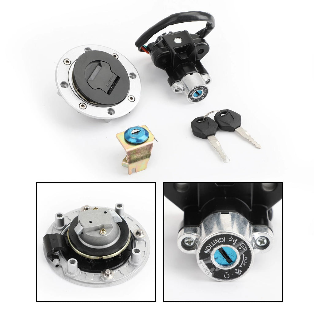 Ignition Switch Fuel Gas Cap Lock Keys for Suzuki V-Strom DL650 DL1000 (2002–2012)