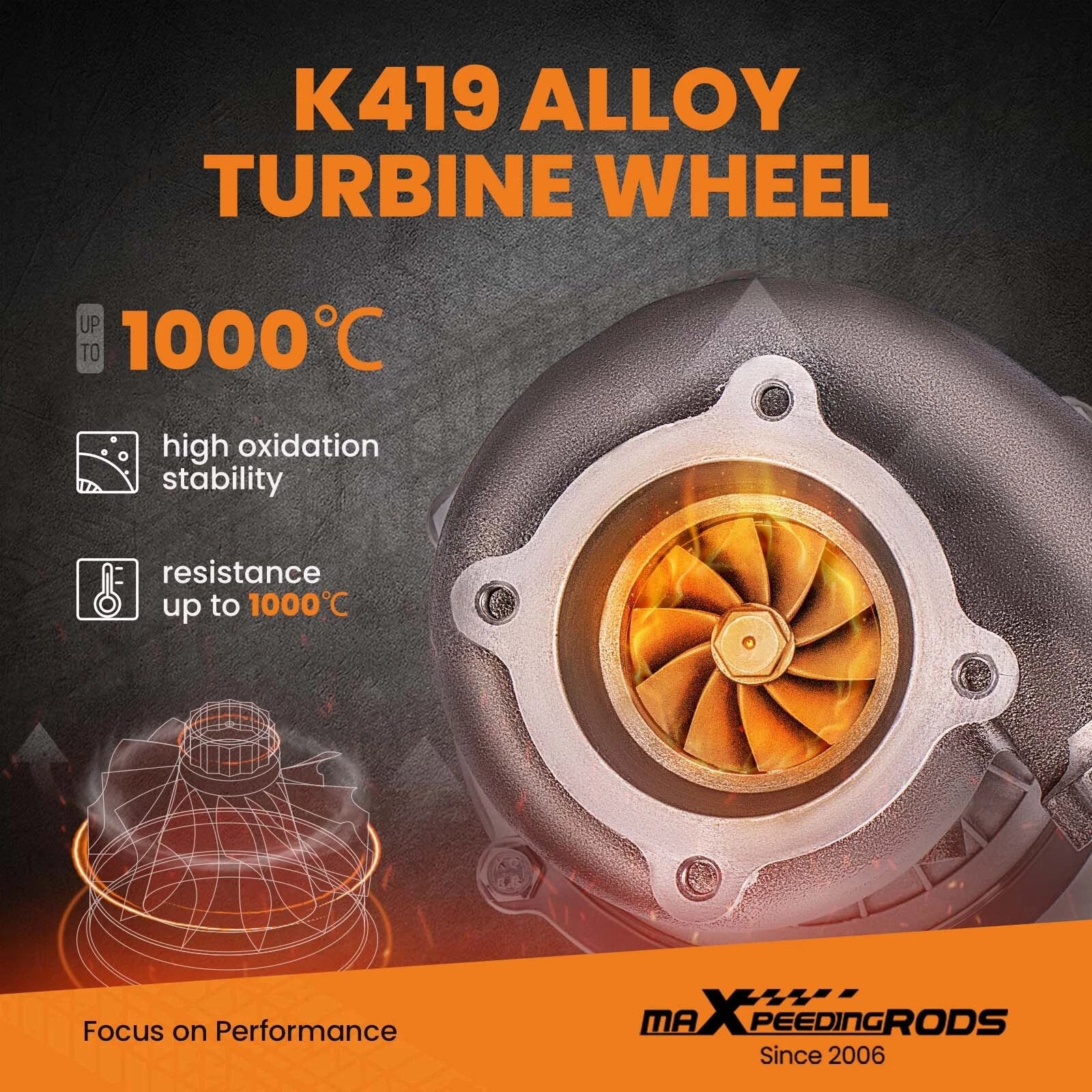 Turbocharger for Universal Applications (500+ HP)