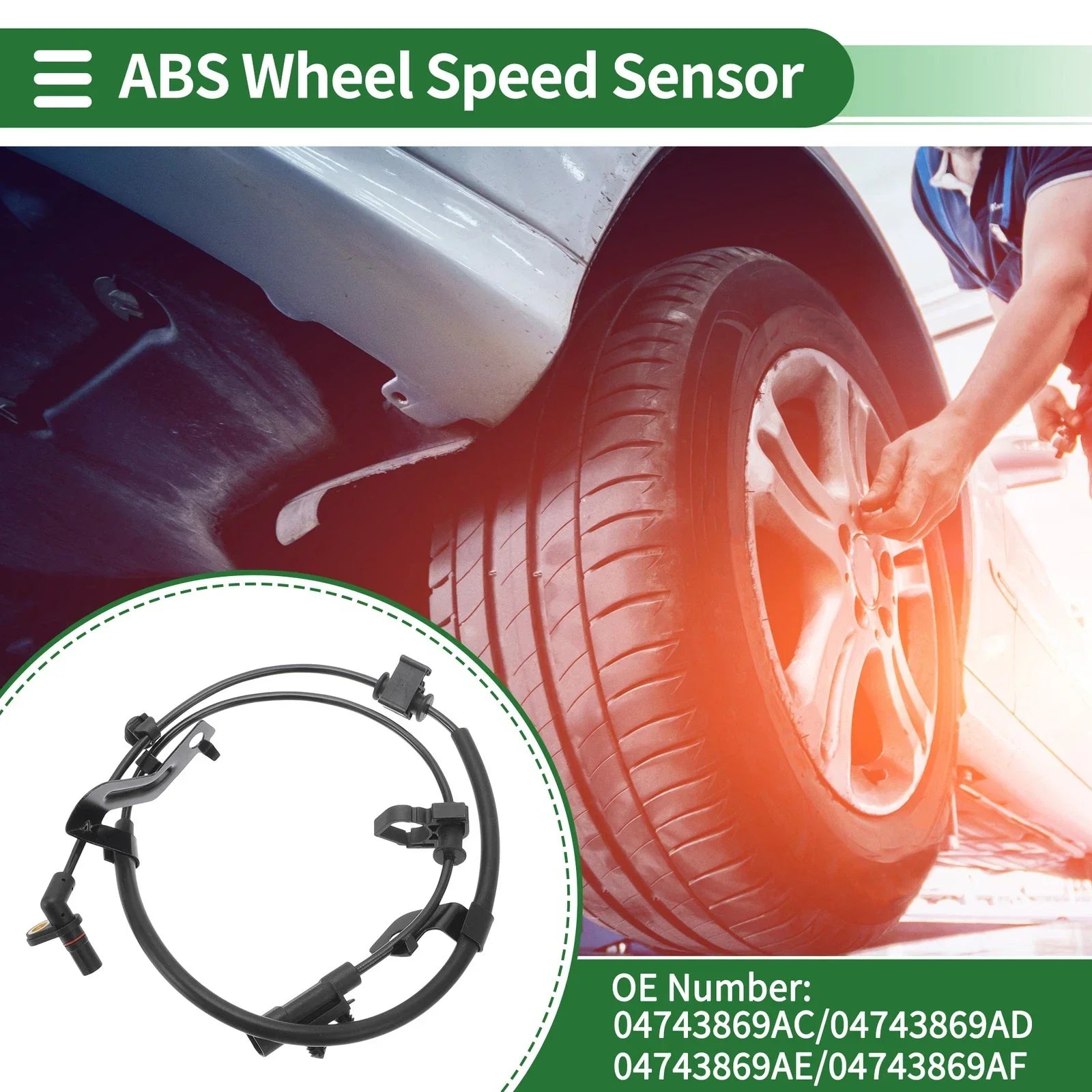 ABS Wheel Speed Sensor for Dodge Journey Left Rear (2009-2023)