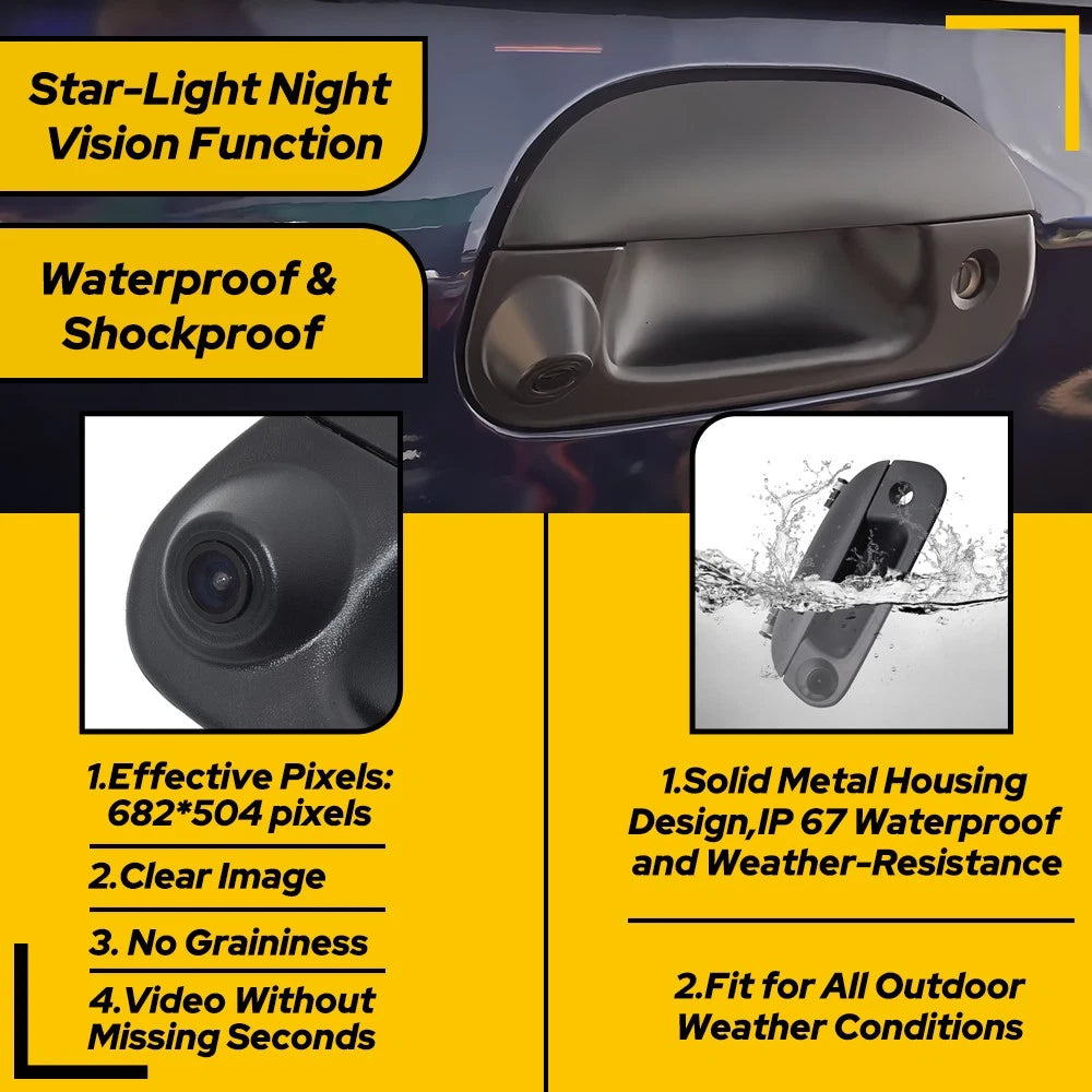 Tailgate Handle with Backup Camera Kit for Ford F150 F250 F350 (1997–2007)
