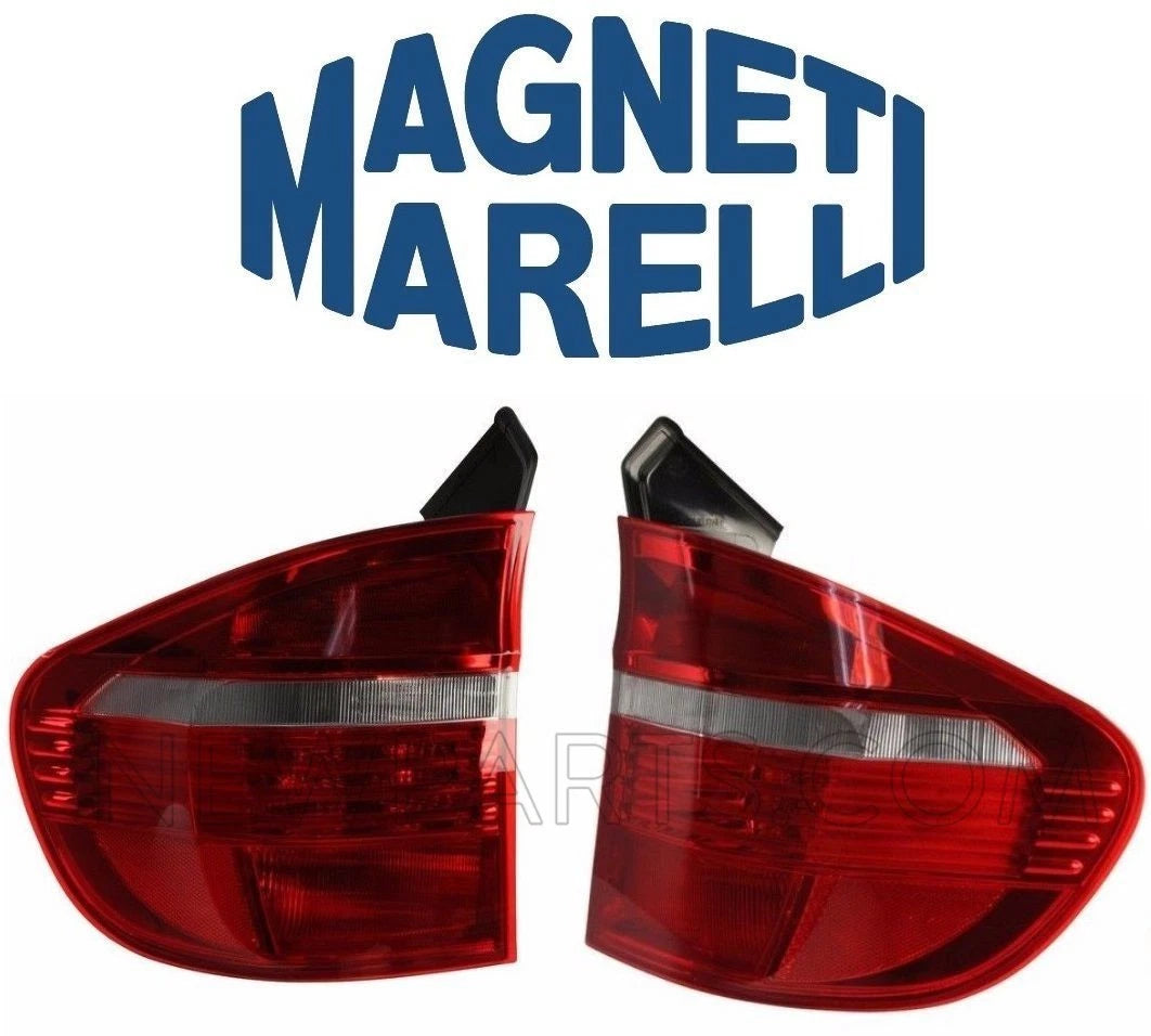 Set of 2 Outer Tail Lights for BMW E70 X5 (2007–2010) OEM Marelli