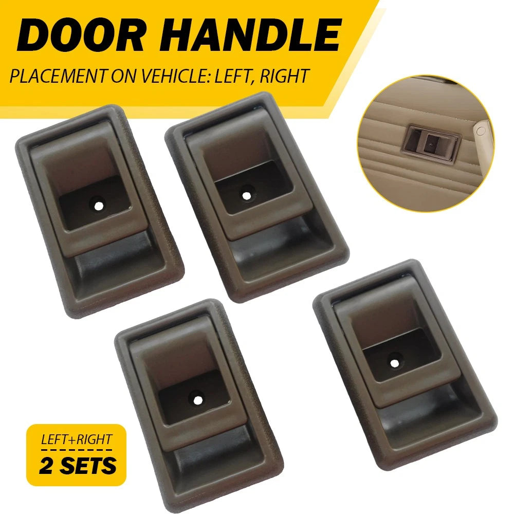 Set of 4 Interior Brown Door Handles for Toyota 4Runner Pickup (1990–1995)