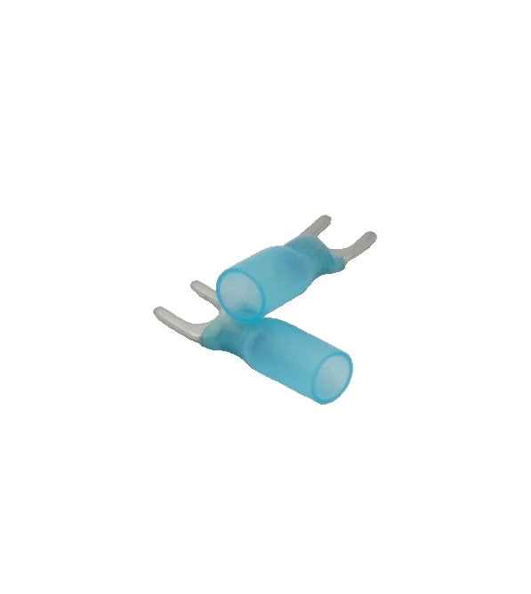 30-Pack Marine HDPE Heat Shrink Fork Terminal #5 16-14 AWG Connector