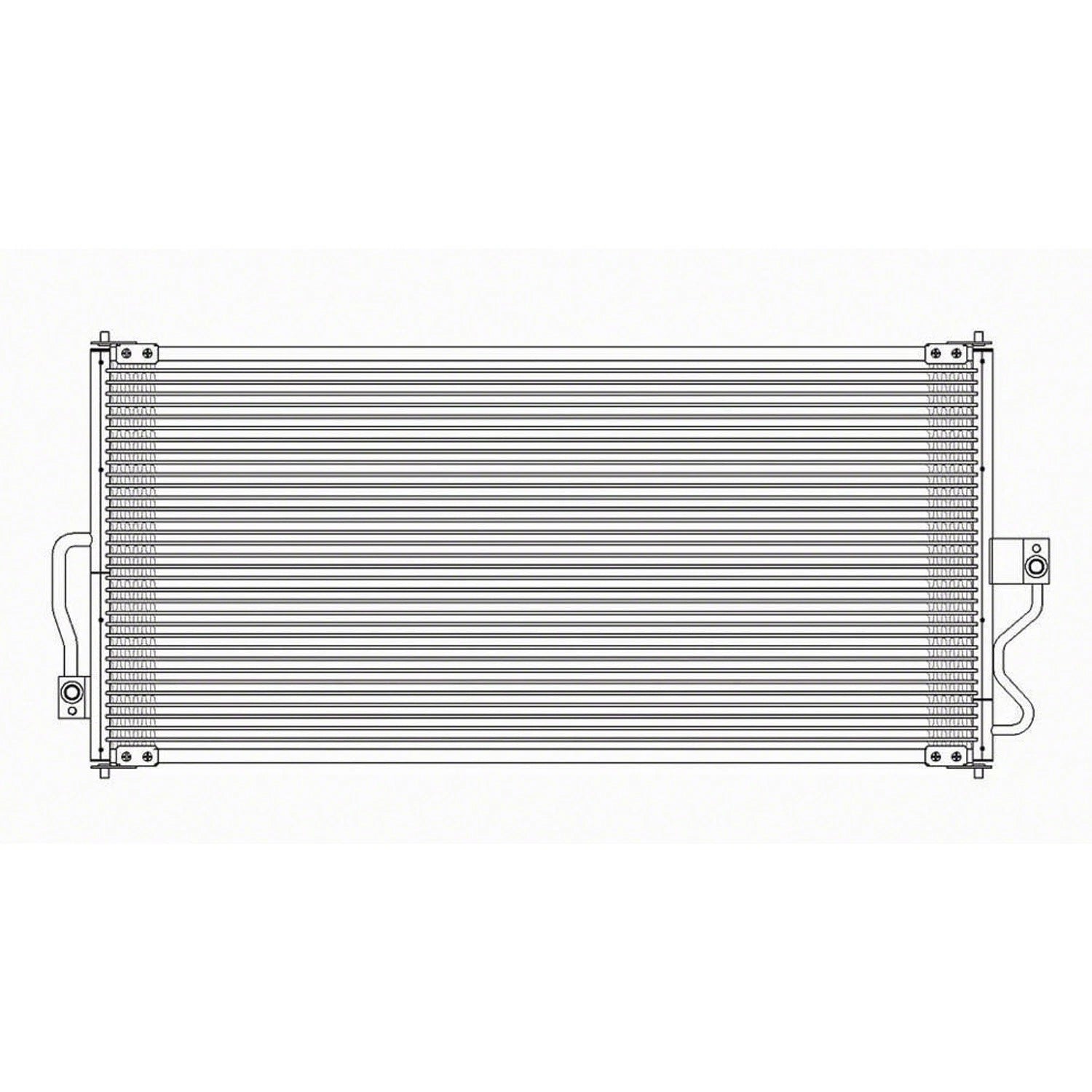 Replacement A/C Condenser Repair Part For 2004-2007 Ford Freestar