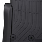 Set of 2 Black All Weather Floor Mats for Nissan Titan/Titan XD (2016–2021)