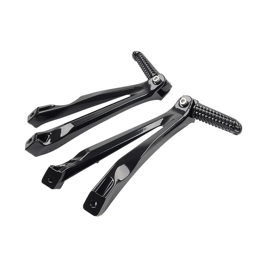 Set of 2 Rear Passenger Footrests Foot Pegs Bracket for Yamaha YZF R1 (2004–2008)